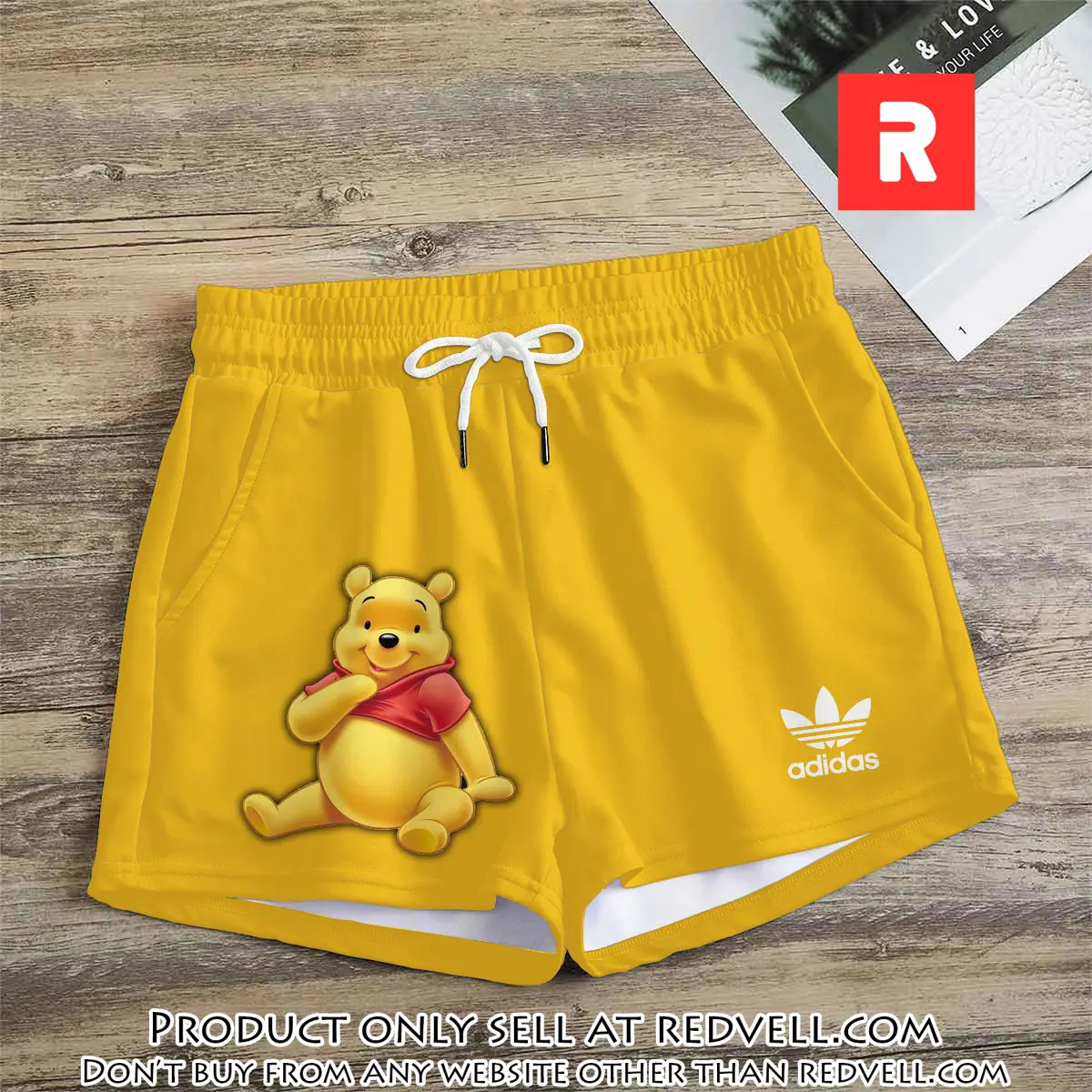 Premium winnie the pooh in adidas women shorts lady beach shorts wms1083 rv5557601